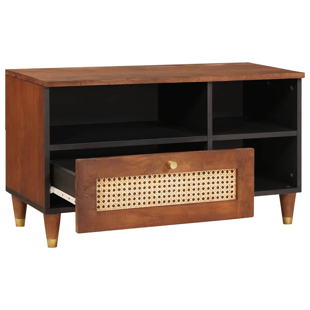 TV ormar s ladicama Smeđa 80 x 33,5 x 46 cm Čvrsto drvo manga