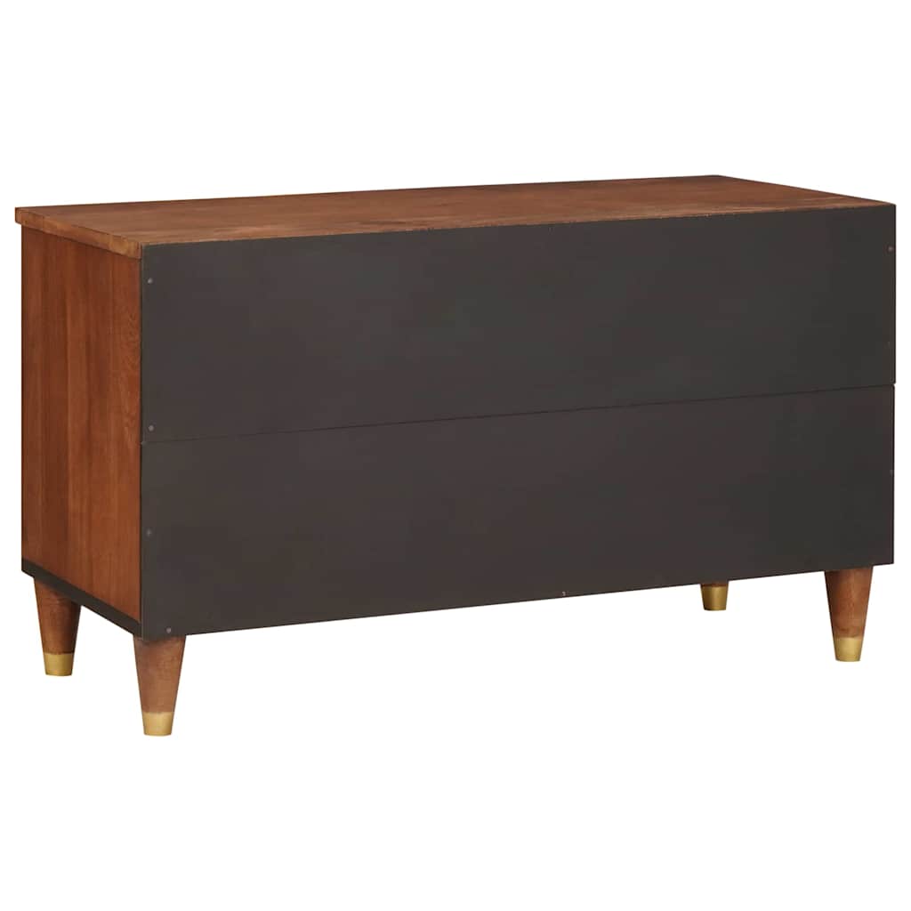 TV ormar s ladicama Smeđa 80 x 33,5 x 46 cm Čvrsto drvo manga