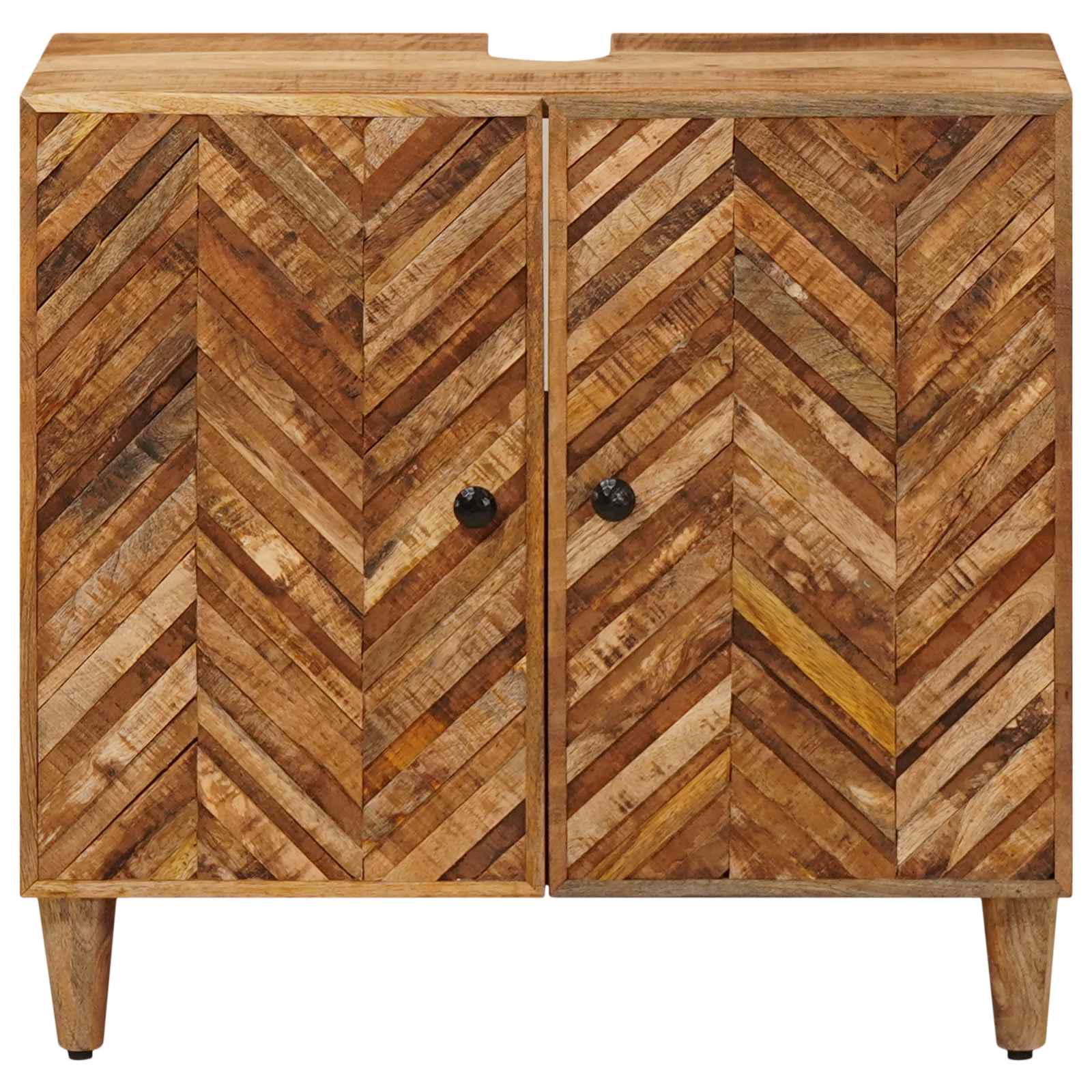Ormarić za umivaonik Smeđa 62 x 33 x 58 cm Čvrsto drvo manga