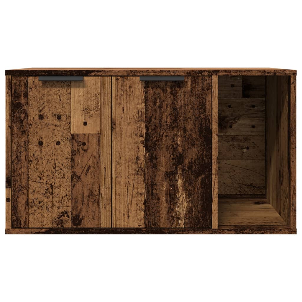 Kutija za mačji pijesak boja drva 80x50x45 cm konstruirano drvo
