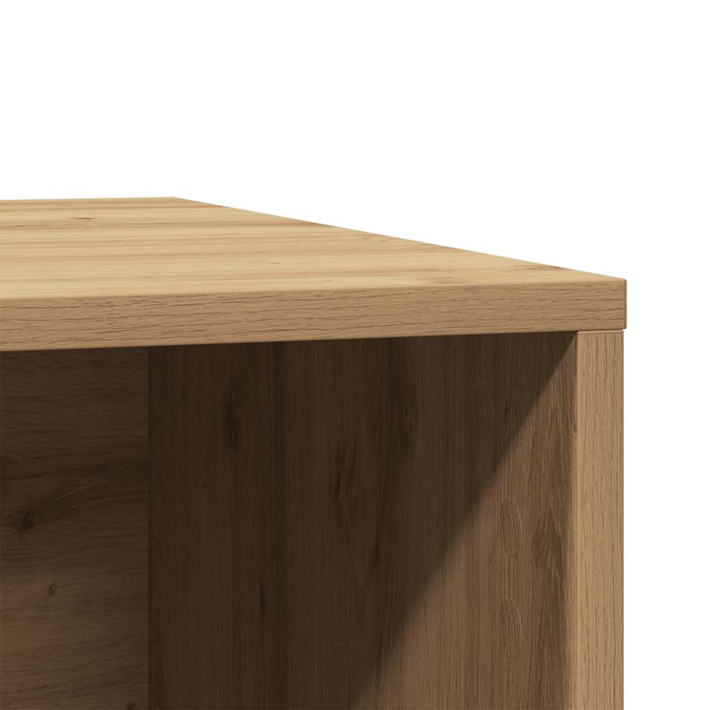 Kutija z mačji pijesak boja hrasta 80x50x45cm konstruirano drvo