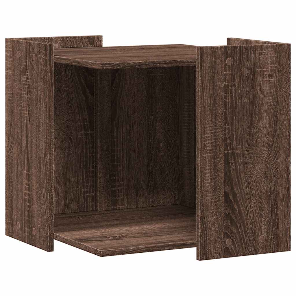 Kutija z mačji pijesak boja hrasta 53x53x51cm konstruirano drvo