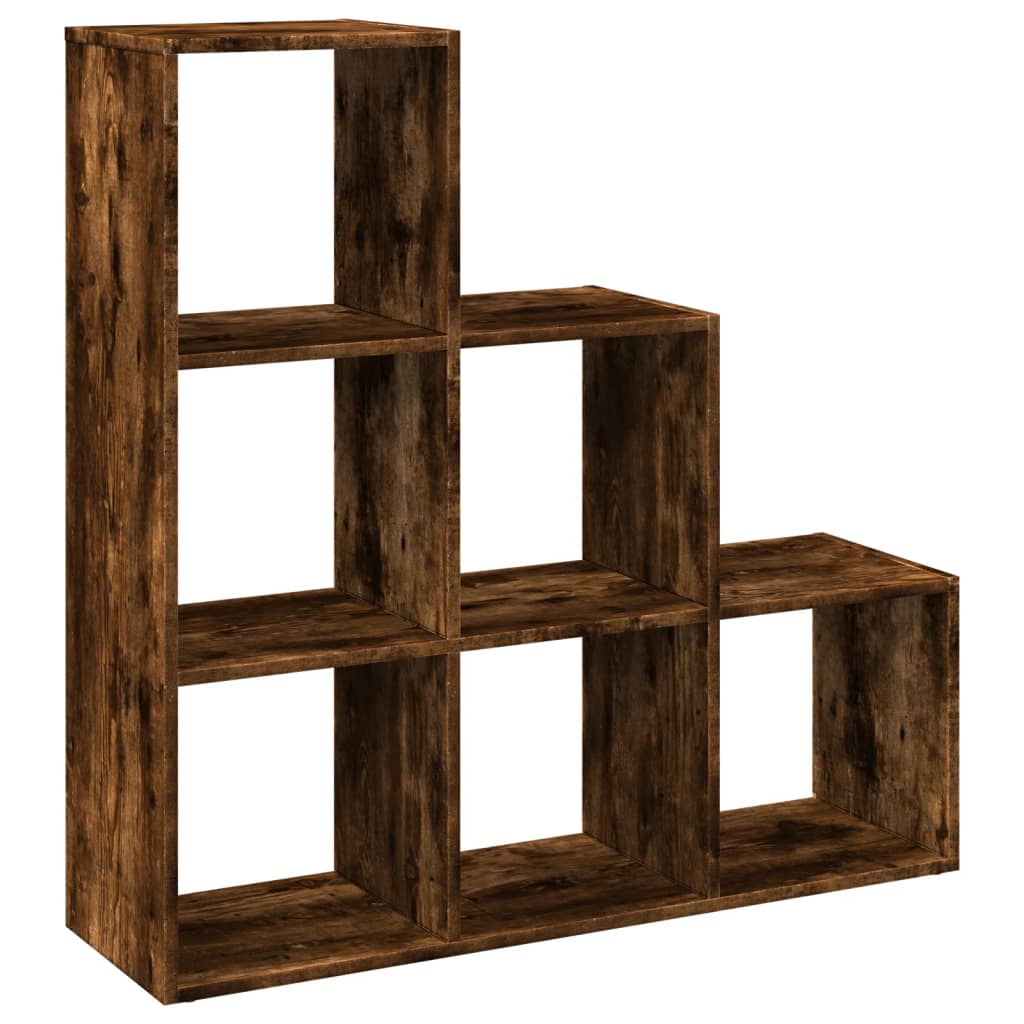 Pregrada / regal za knjige 3 razina hrast 99x29x99 cm drveni