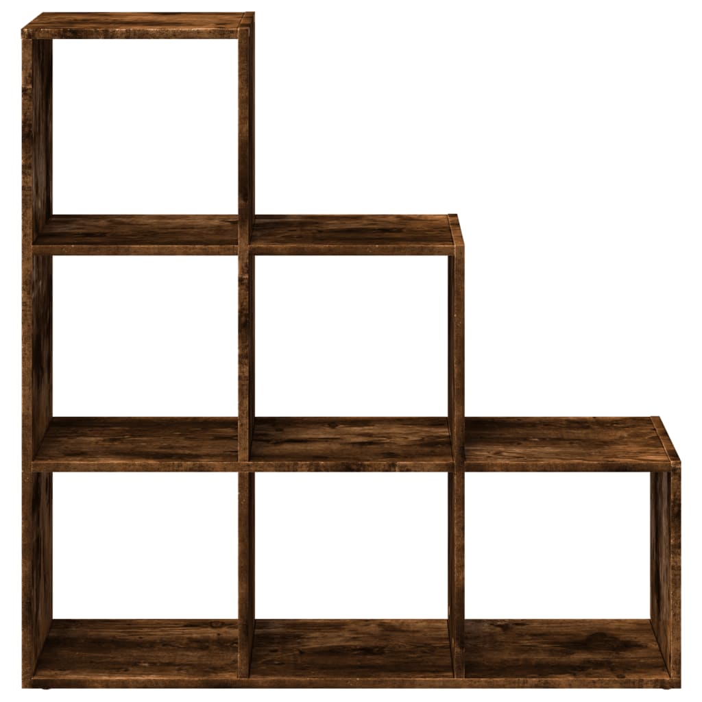 Pregrada / regal za knjige 3 razina hrast 99x29x99 cm drveni