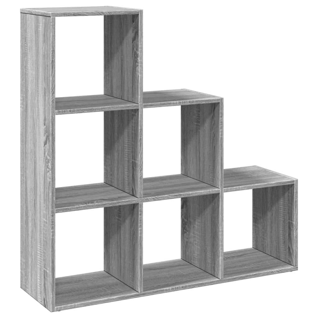 Pregrada / regal za knjige 3 razina sonoma 99x29x99 cm drveni