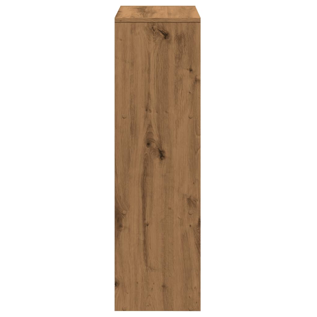 Pregrada / regal za knjige 3 razina hrast 99x29x99 cm drveni