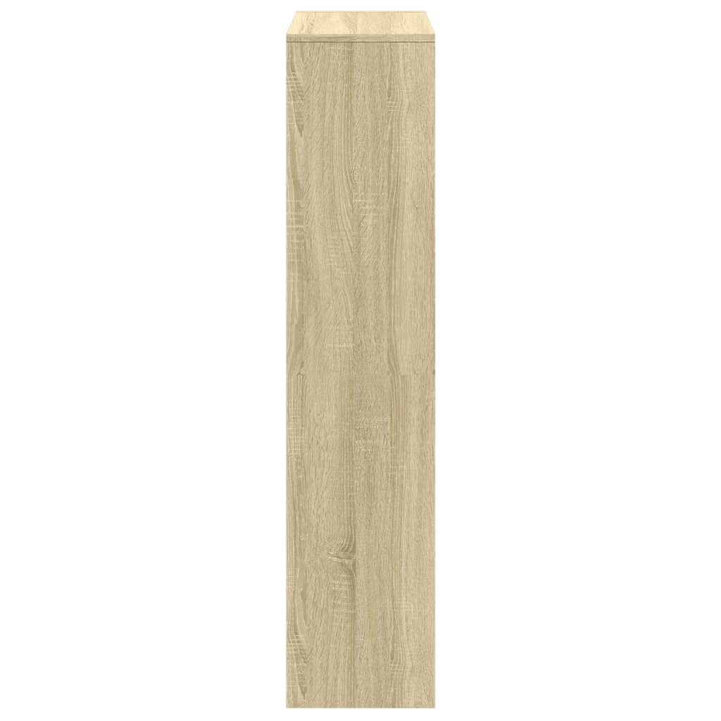Pregrada/regal za knjige 4 razina hrast 131,5x29x131,5cm drveni