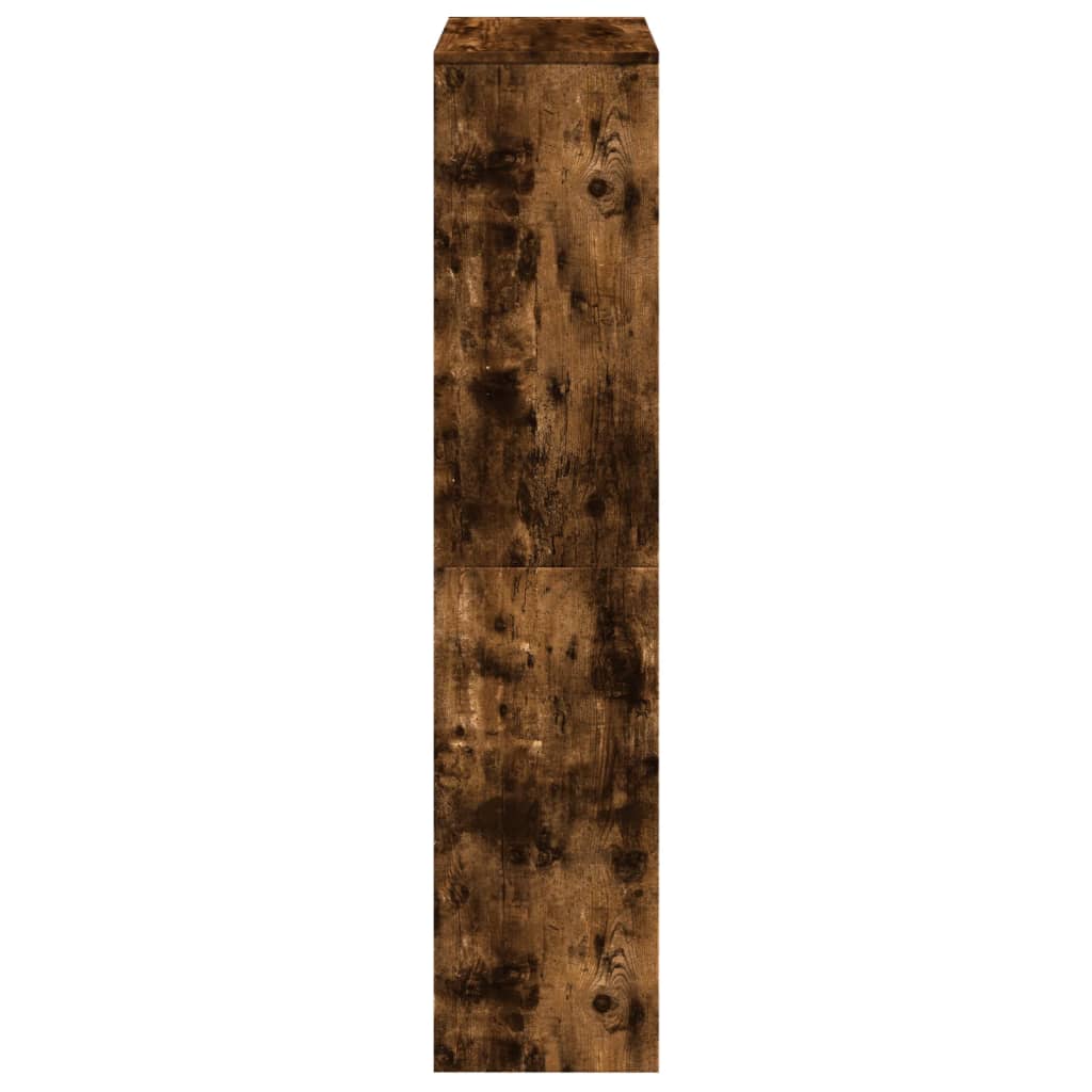 Pregrada/regal za knjige 4 razina hrast 131,5x29x131,5cm drveni
