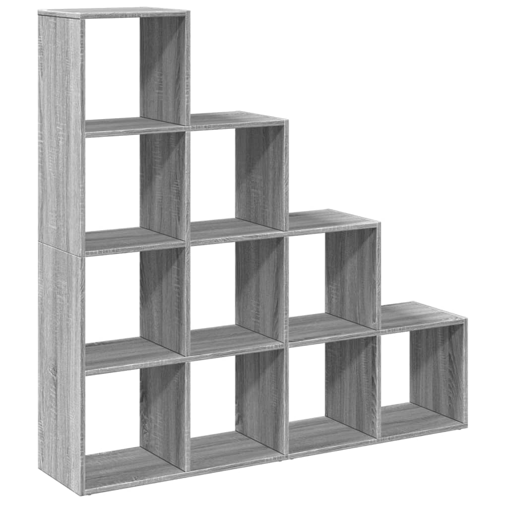 Pregrada/regal za knjige 4razina sonoma 131,5x29x131,5cm drveni