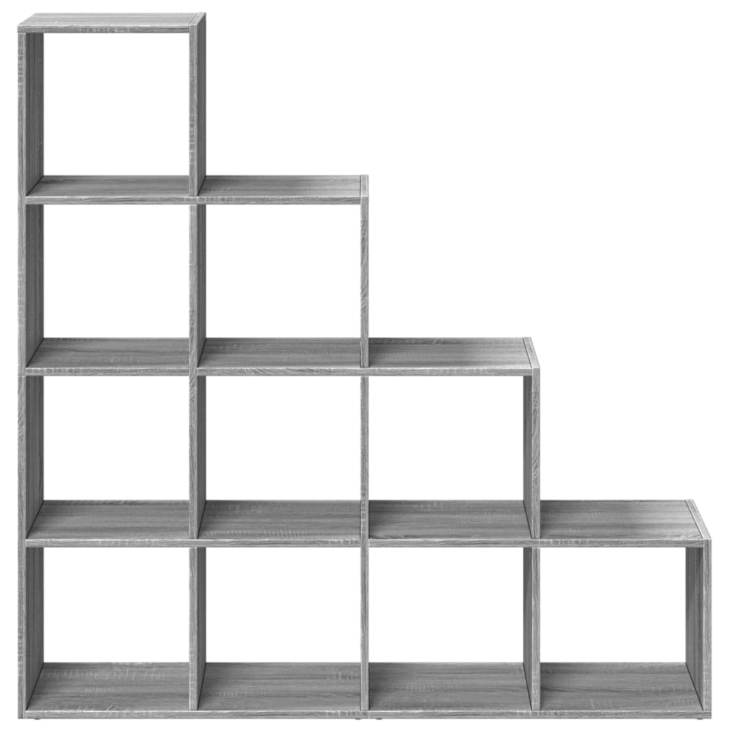 Pregrada/regal za knjige 4razina sonoma 131,5x29x131,5cm drveni