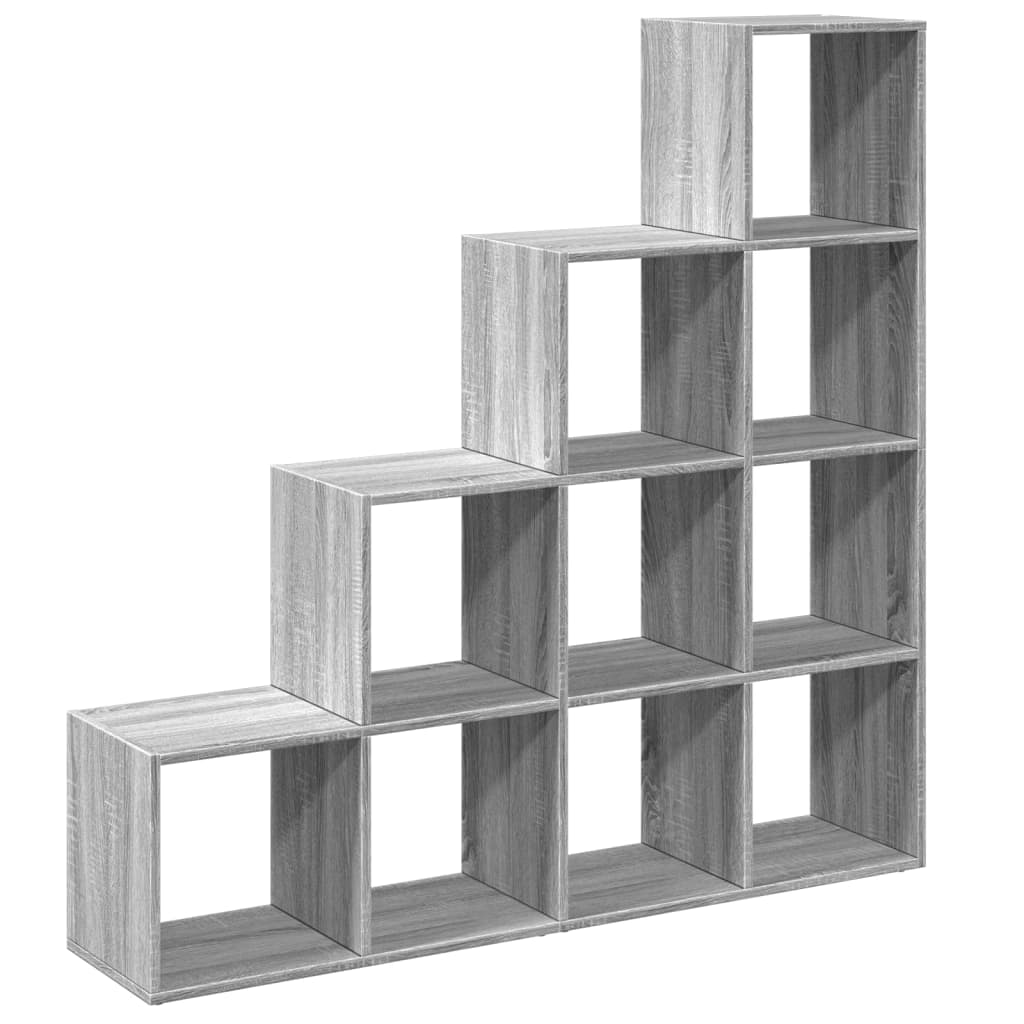 Pregrada/regal za knjige 4razina sonoma 131,5x29x131,5cm drveni