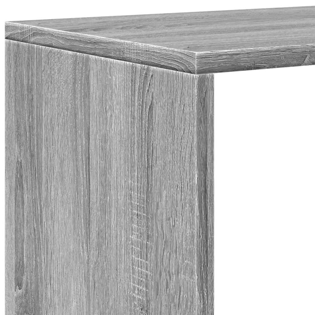 Pregrada/regal za knjige 4razina sonoma 131,5x29x131,5cm drveni