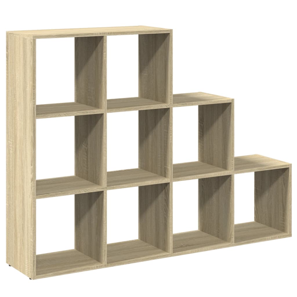 Pregrada/regal za knjige3 razina hrast 137,5x29x103,5 cm drveni