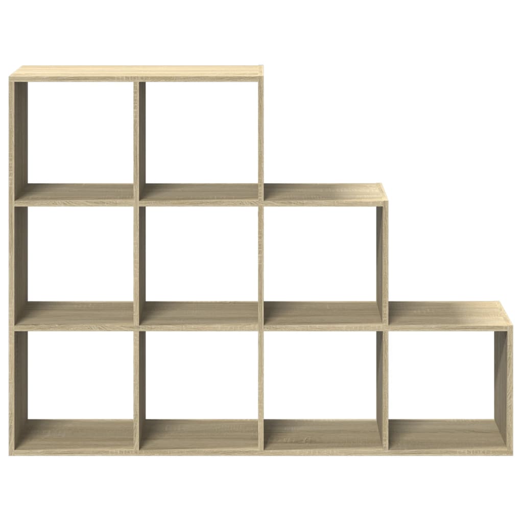 Pregrada/regal za knjige3 razina hrast 137,5x29x103,5 cm drveni