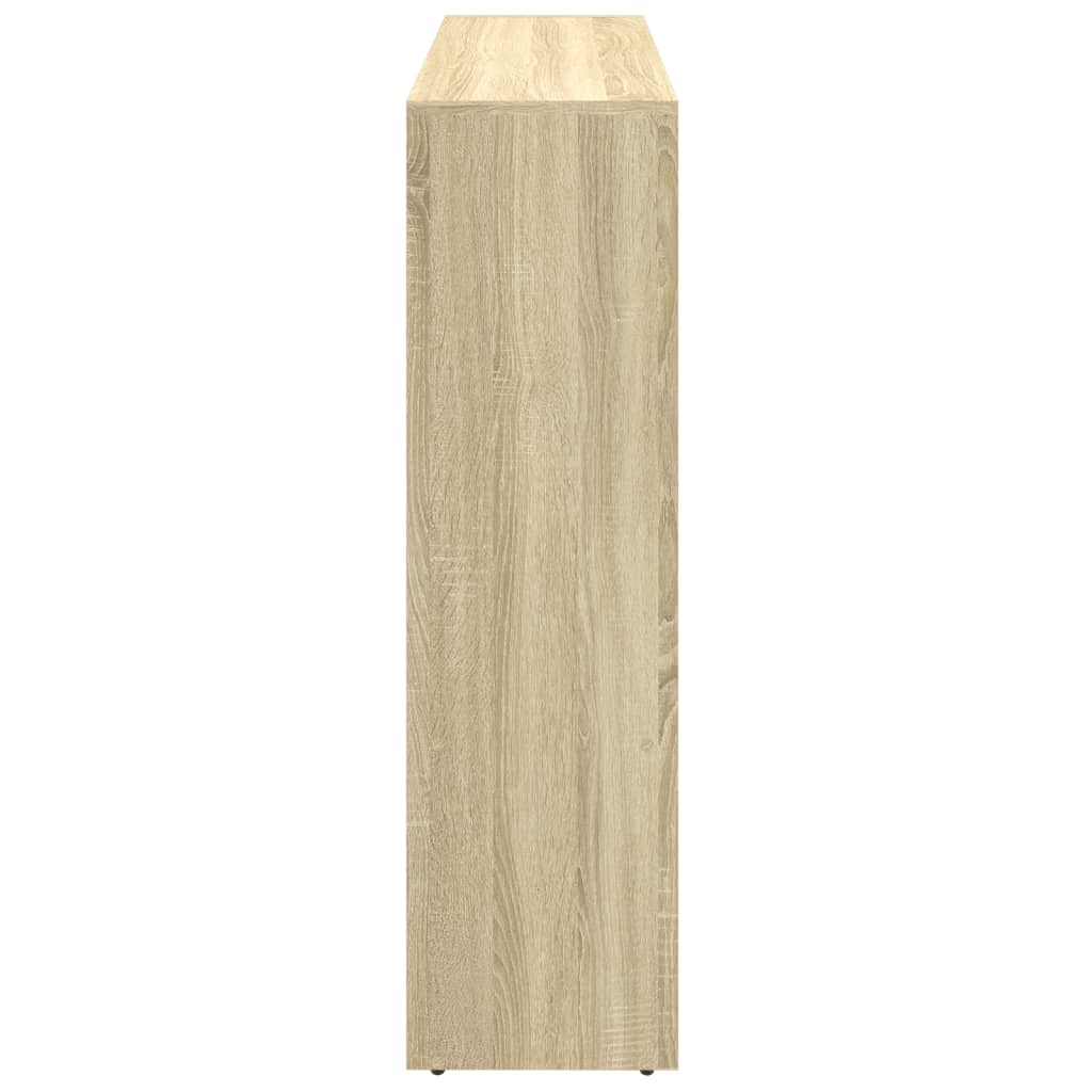Pregrada/regal za knjige3 razina hrast 137,5x29x103,5 cm drveni