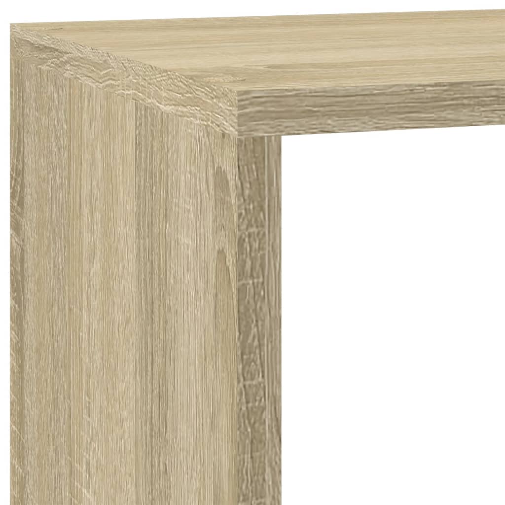 Pregrada/regal za knjige3 razina hrast 137,5x29x103,5 cm drveni