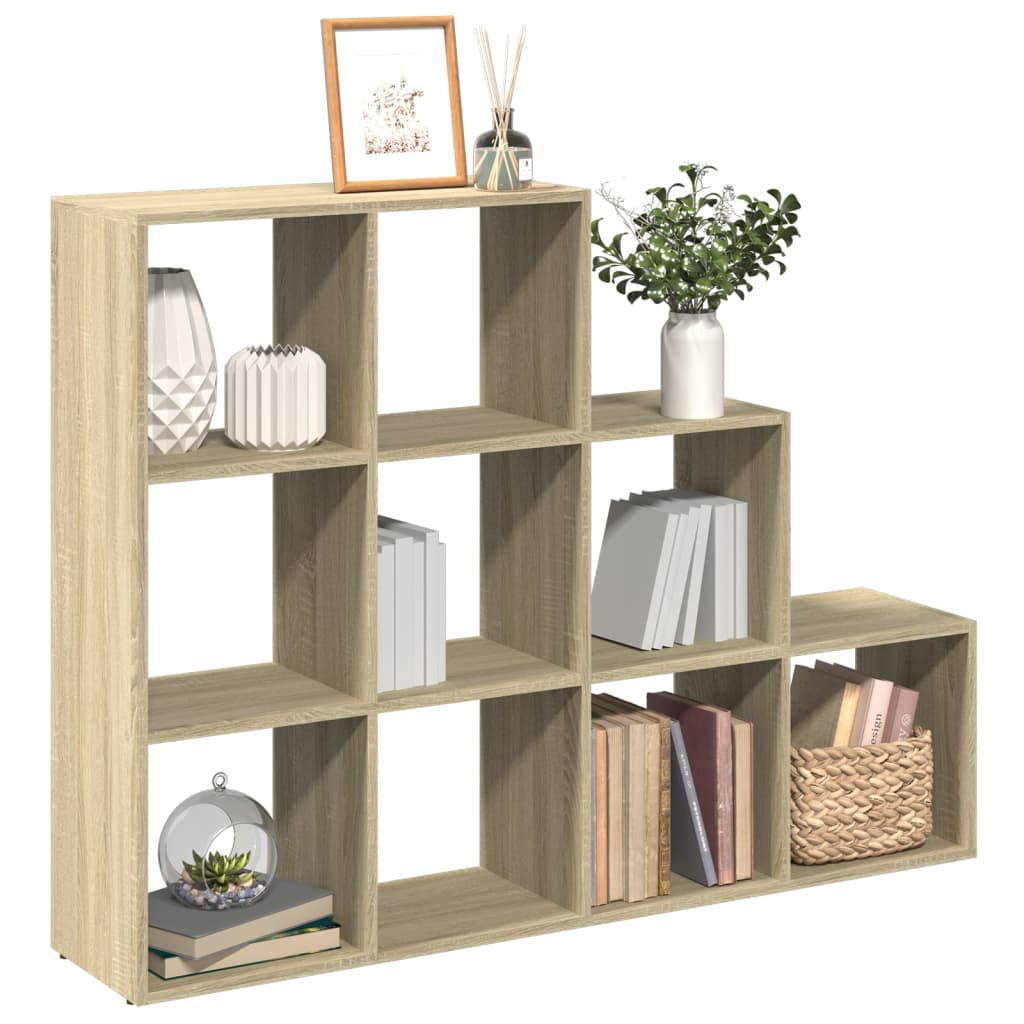 Pregrada/regal za knjige3 razina hrast 137,5x29x103,5 cm drveni