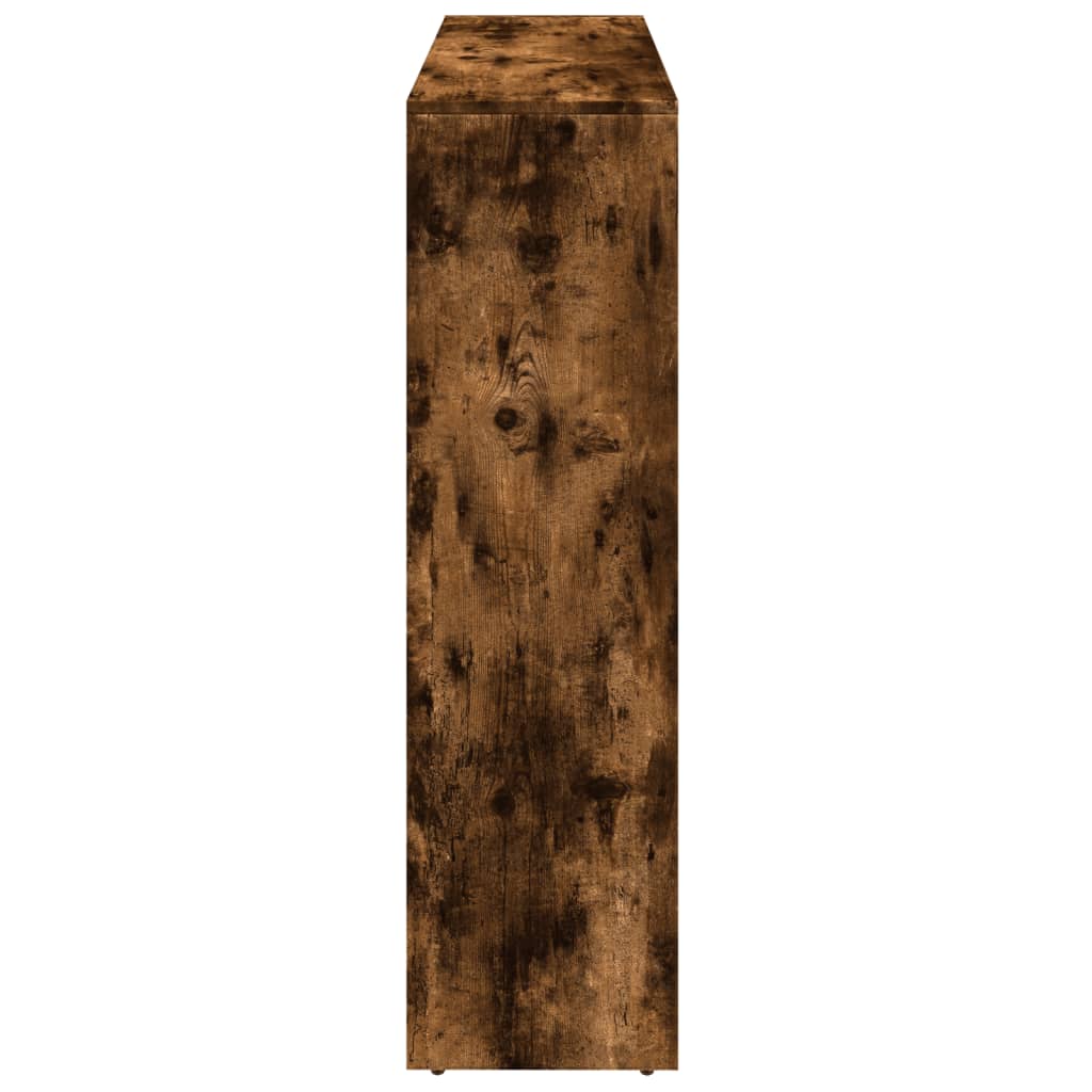 Pregrada/regal za knjige 3 razina hrast 137,5x29x103,5cm drveni
