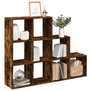 Pregrada/regal za knjige 3 razina hrast 137,5x29x103,5cm drveni