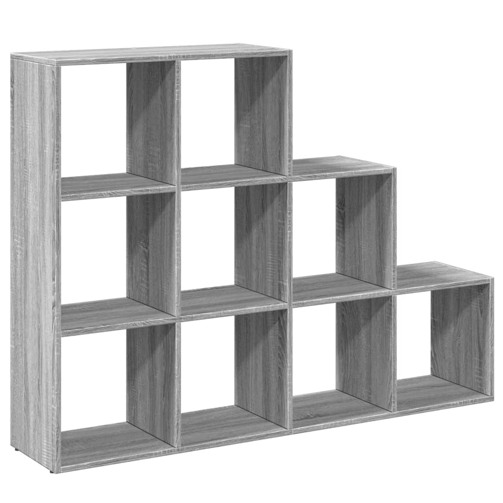 Pregrada/regal za knjige 3razina sonoma 137,5x29x103,5cm drveni