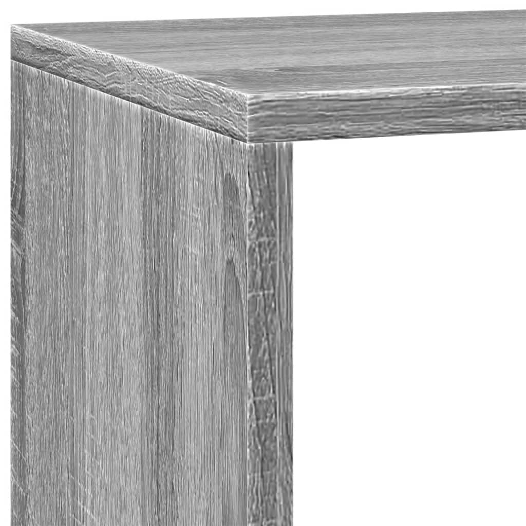 Pregrada/regal za knjige 3razina sonoma 137,5x29x103,5cm drveni