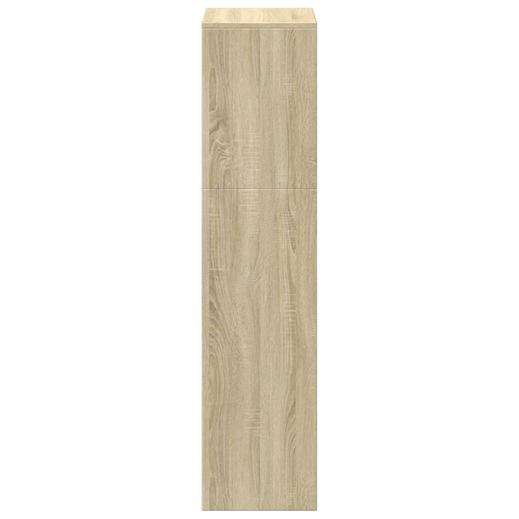 Pregrada / regal za knjige 3 razina hrast 123x29x123 cm drveni