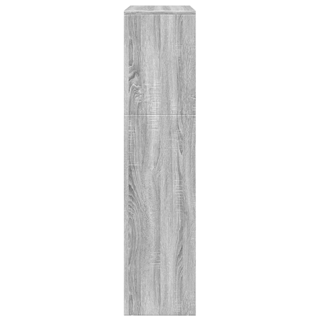 Pregrada / regal za knjige 3 razina sonoma 123x29x123 cm drveni