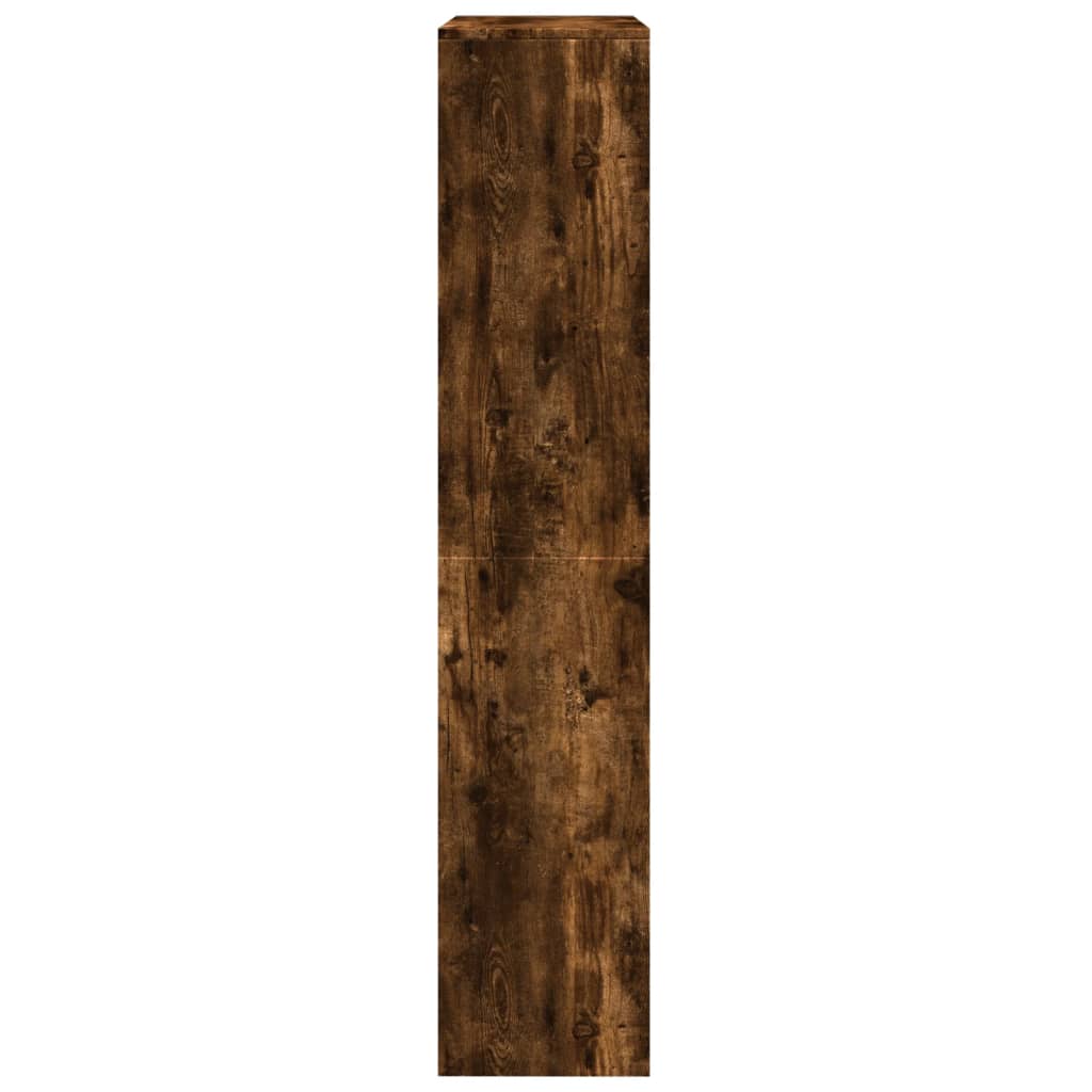 Pregrada/regal za knjige 4 razina hrast 143,5x29x143,5cm drveni Smeđa