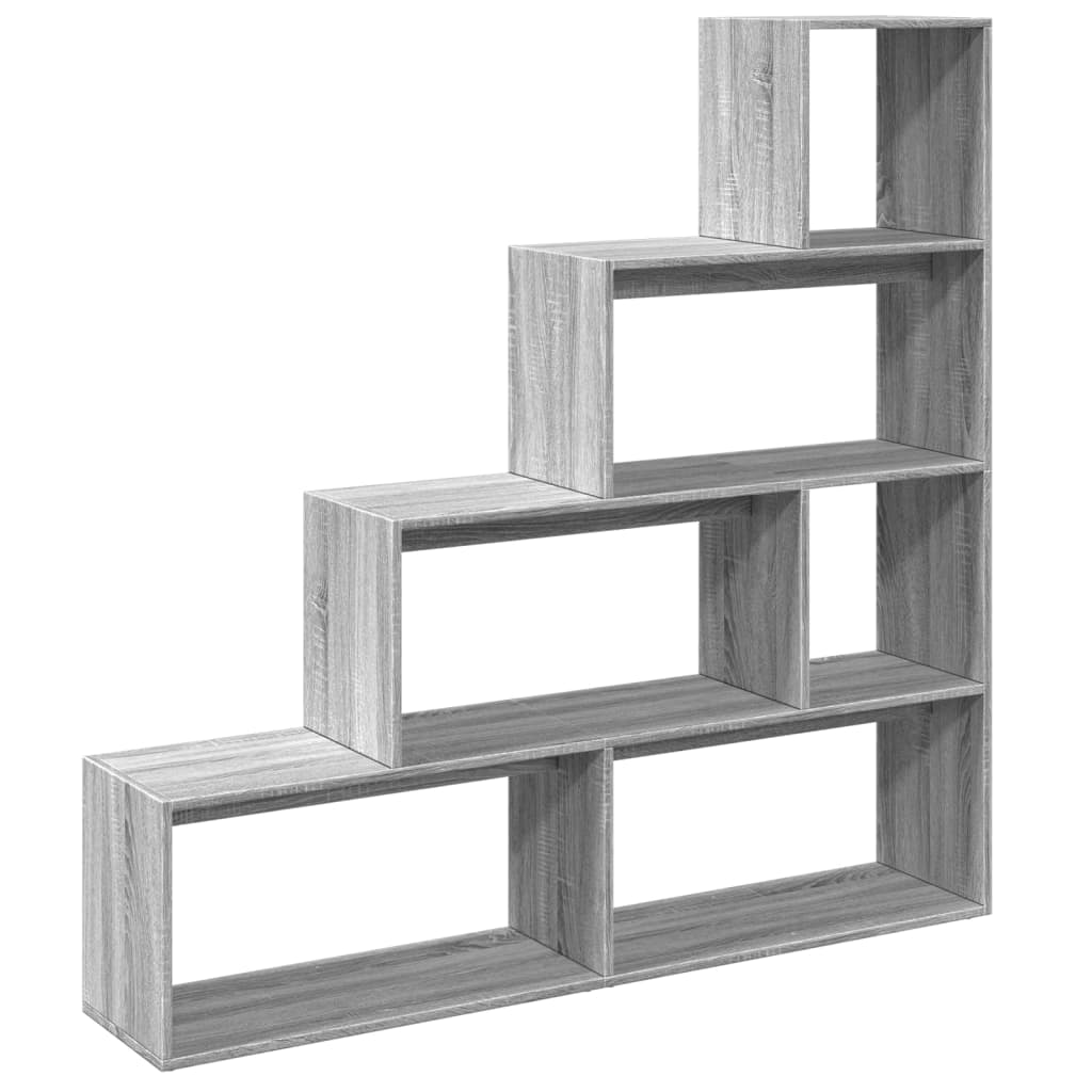 Pregrada/regal za knjige 4razina sonoma 143,5x29x143,5cm drveni