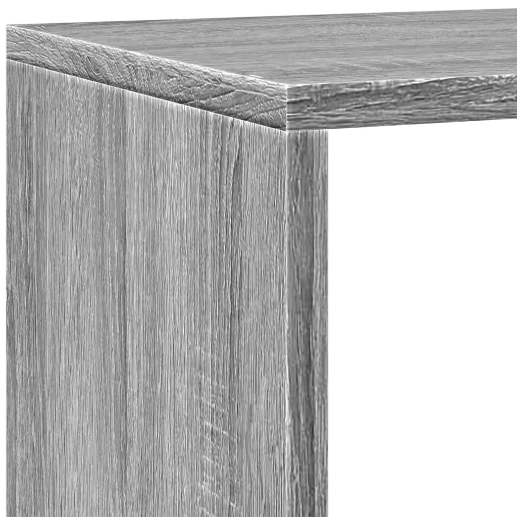 Pregrada/regal za knjige 4razina sonoma 143,5x29x143,5cm drveni