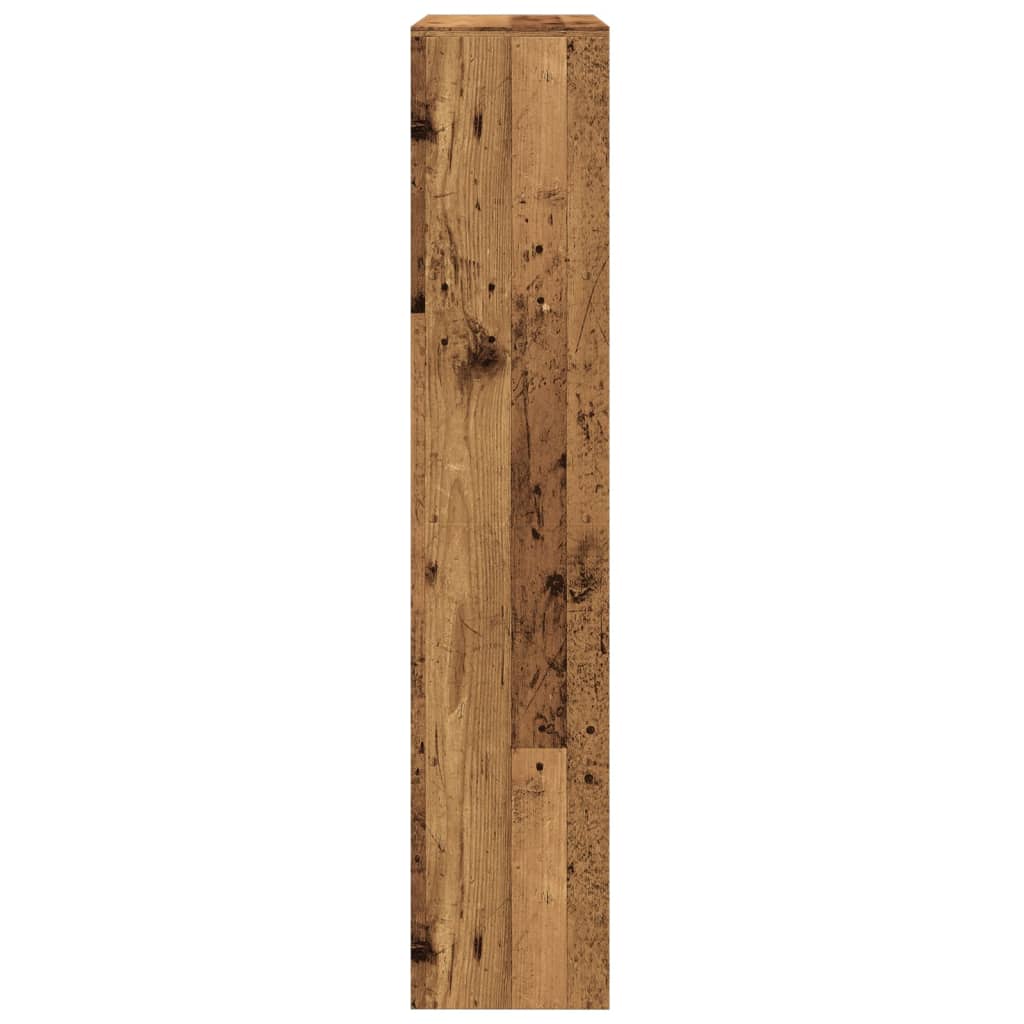 Pregrada/regal za knjige 4 razina 143,5x29x143,5cm drveni