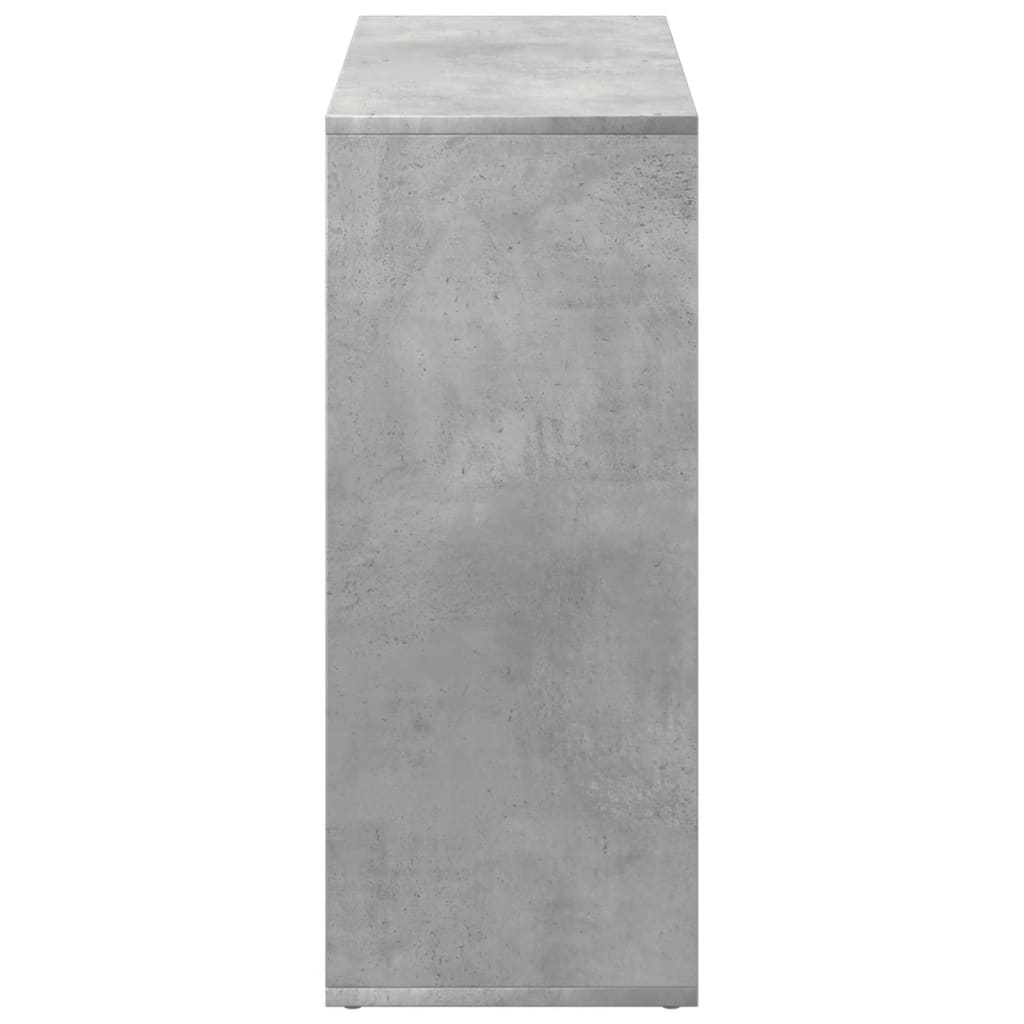 Sobna pregrada / regal za knjige sivi 69,5x29x69,5 cm drveni