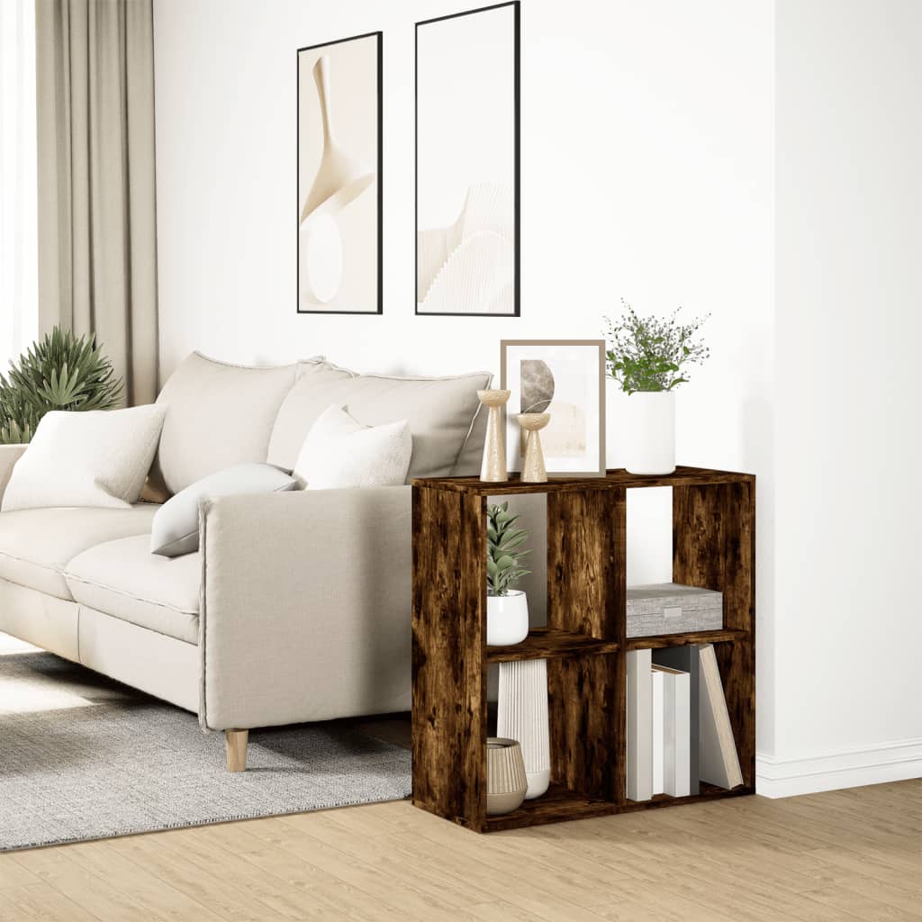Pregrada / regal za knjige boja hrasta 69,5x29x69,5 cm drveni