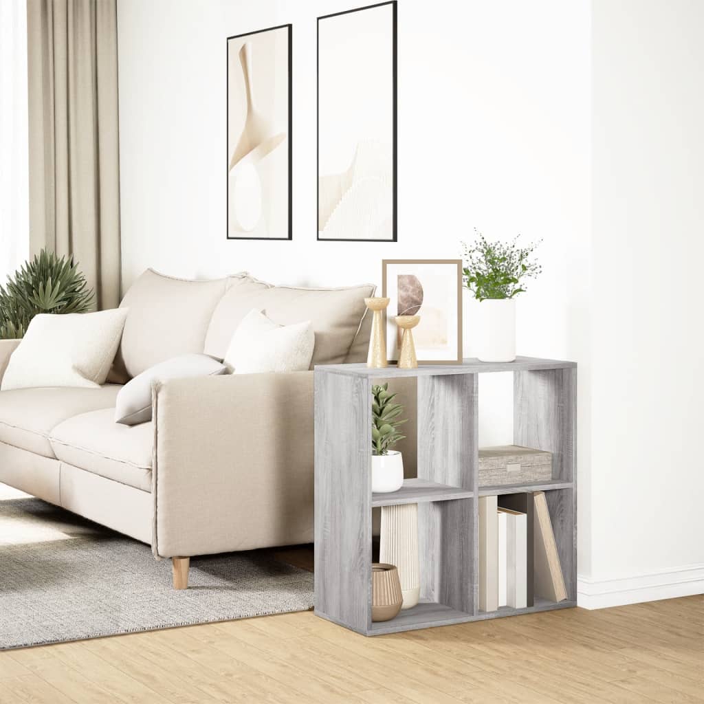 Pregrada / regal za knjige boja hrasta 69,5x29x69,5 cm drveni