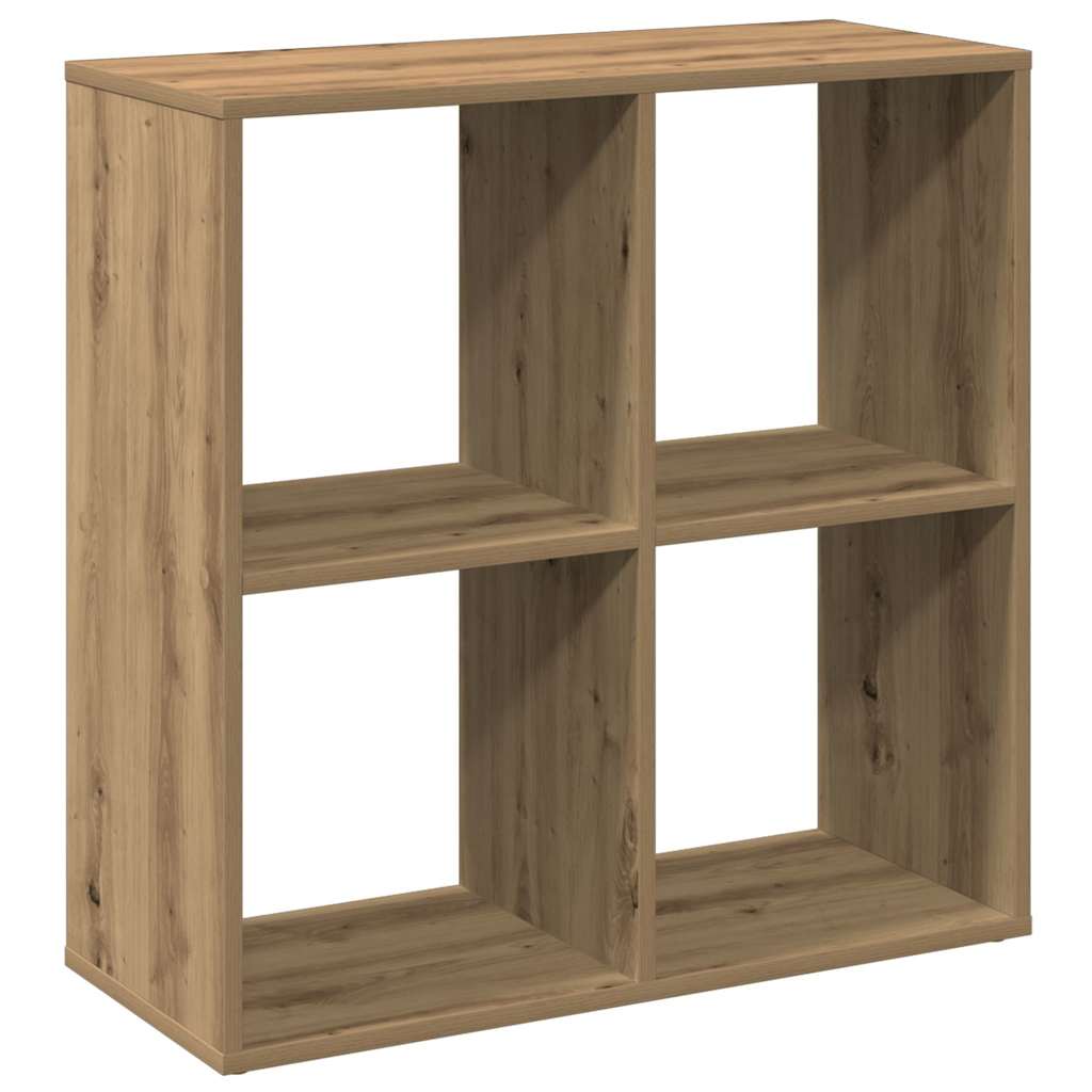 Pregrada / regal za knjige boja hrasta 69,5x29x69,5 cm drveni