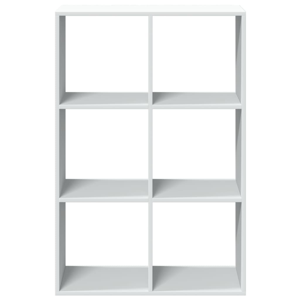 Sobna pregrada / regal za knjige bijeli 69,5x29x103,5 cm drveni