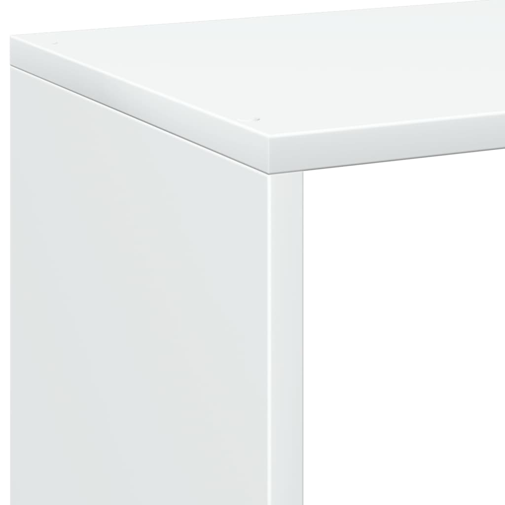 Sobna pregrada / regal za knjige bijeli 69,5x29x103,5 cm drveni