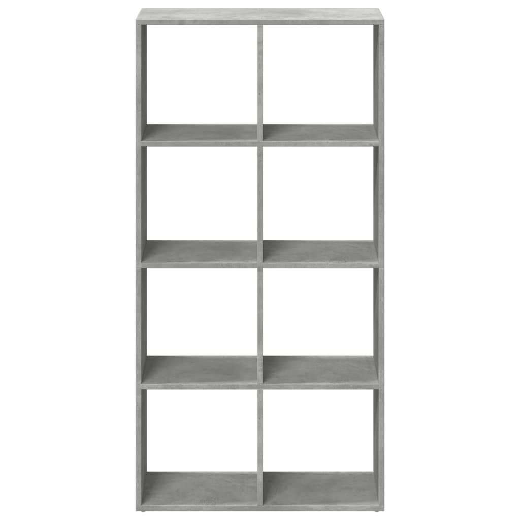 Sobna pregrada / regal za knjige sivi 69,5x29x137,5 cm drveni