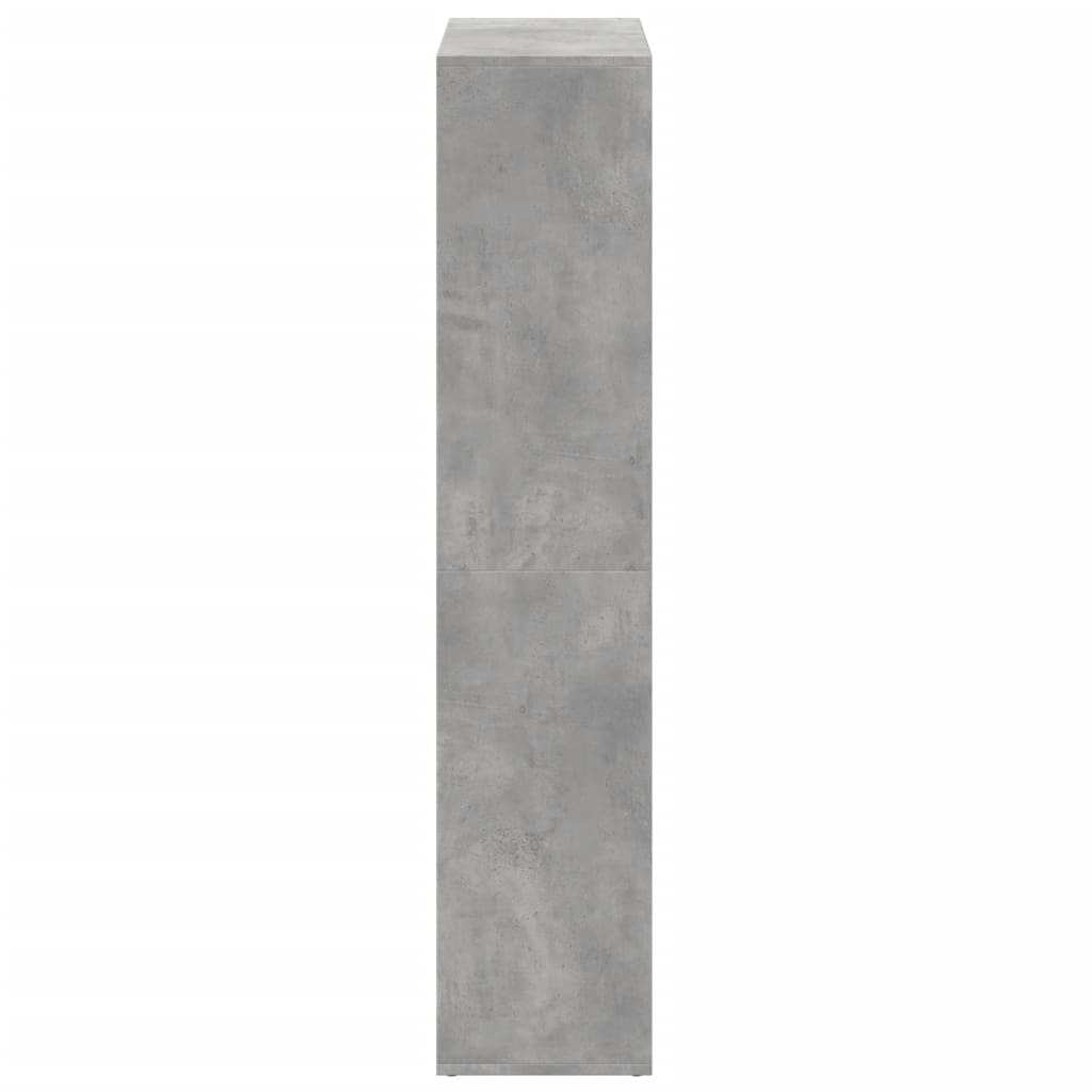 Sobna pregrada / regal za knjige sivi 69,5x29x137,5 cm drveni