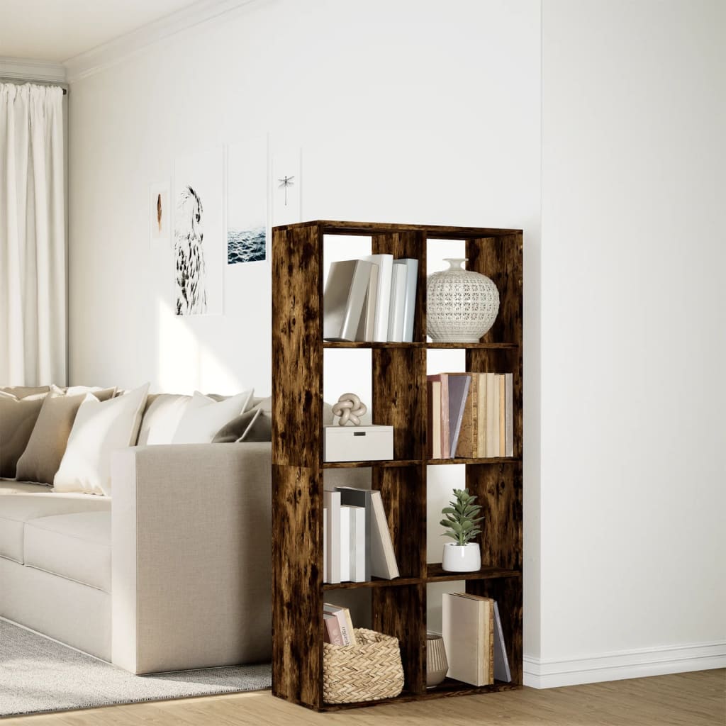 Pregrada / regal za knjige boja hrasta 69,5x29x137,5 cm drveni