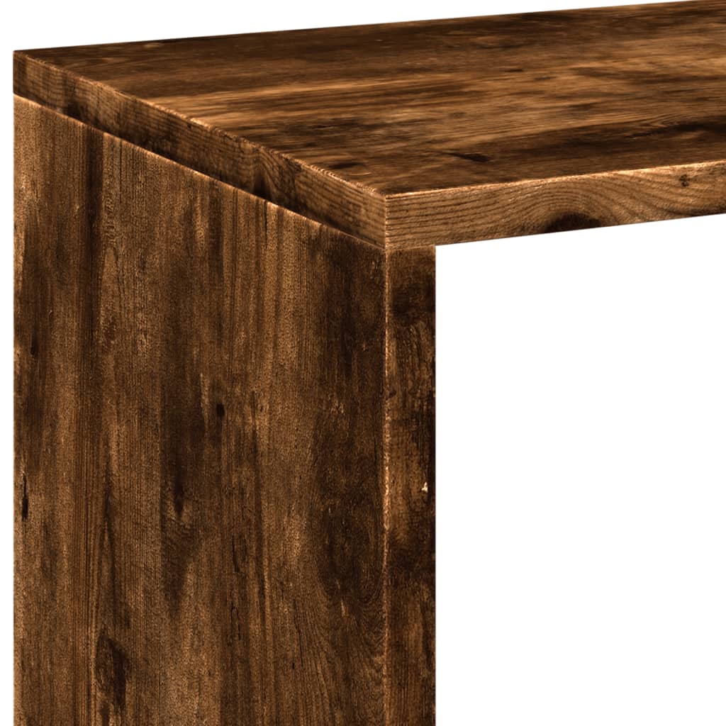 Pregrada / regal za knjige boja hrasta 69,5x29x137,5 cm drveni