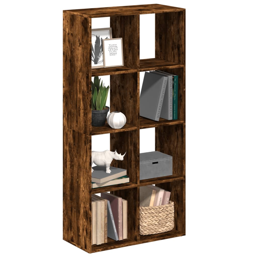 Pregrada / regal za knjige boja hrasta 69,5x29x137,5 cm drveni
