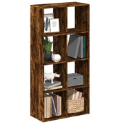 Pregrada / regal za knjige boja hrasta 69,5x29x137,5 cm drveni