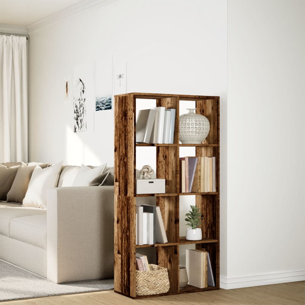 Pregrada / regal za knjige boja drva 69,5x29x137,5 cm drveni