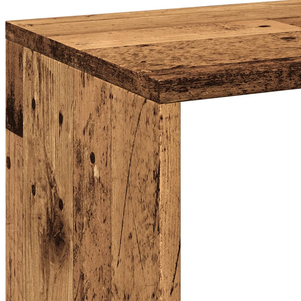 Pregrada / regal za knjige boja drva 69,5x29x137,5 cm drveni
