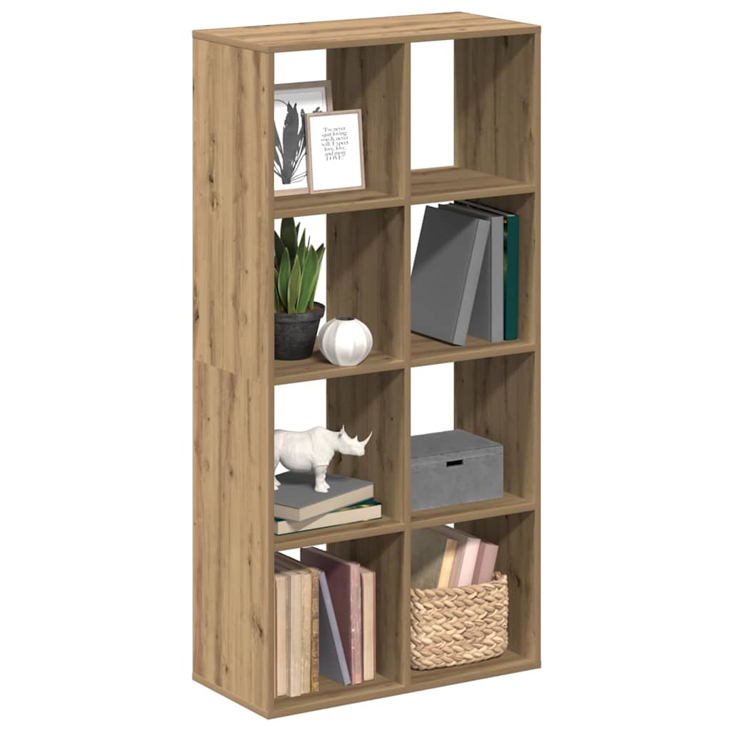 Pregrada / regal za knjige boja hrasta 69,5x29x137,5 cm drveni