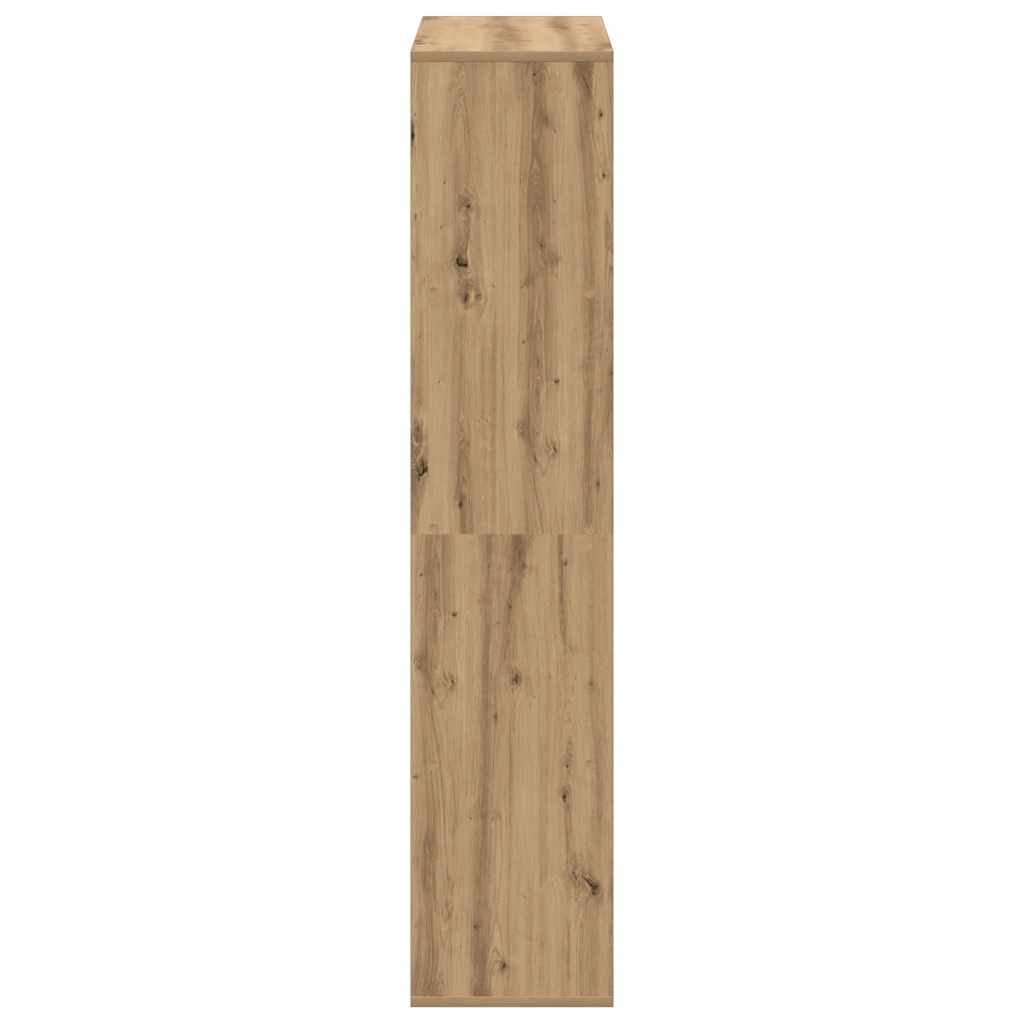 Pregrada / regal za knjige boja hrasta 69,5x29x137,5 cm drveni