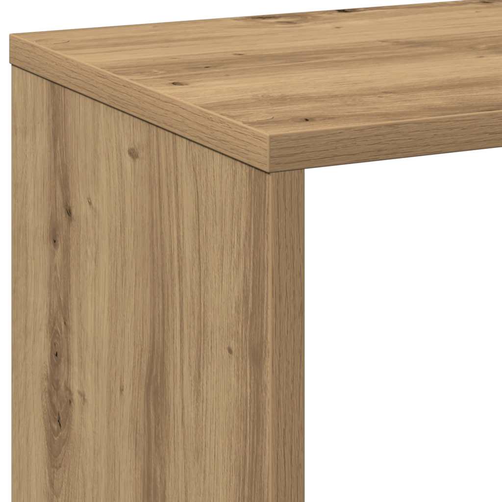 Pregrada / regal za knjige boja hrasta 69,5x29x137,5 cm drveni