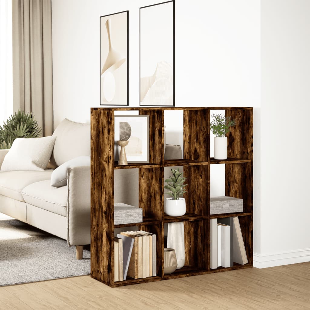 Pregrada / regal za knjige boja hrasta 102x29x103,5 cm drveni