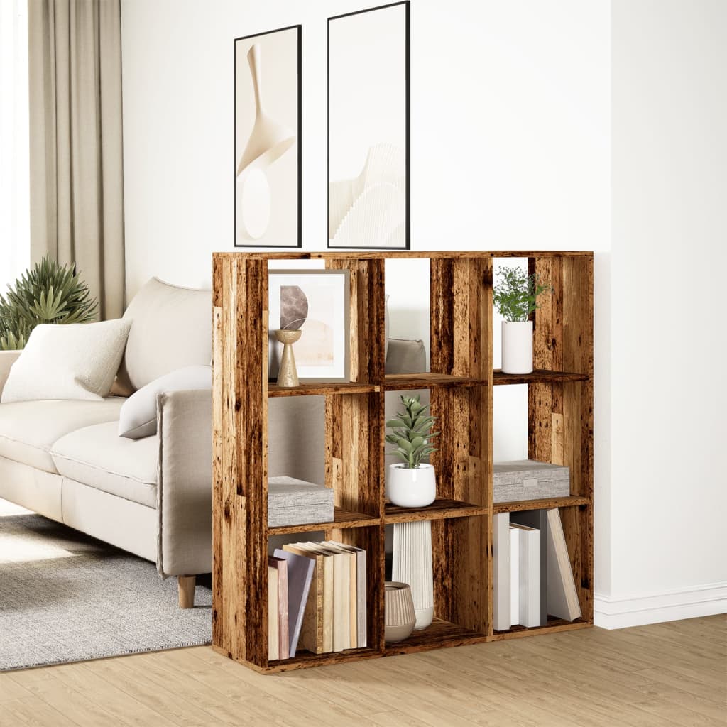 Pregrada / regal za knjige boja drva 102x29x103,5 cm drveni